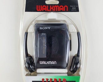 Vintage Sony Walkman Wm-EX10 Reproductor de cintas de casete estéreo Nueva fábrica sellada