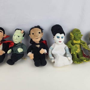 Lot 6Stuffins Universal Studios 1999 Monsters Plüschtiere- 9 "Versionen