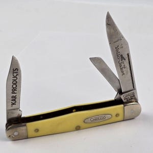 Camillius USA 72 Pocket Knife Yellow Jacket 3-Blade Stockman KAR Products