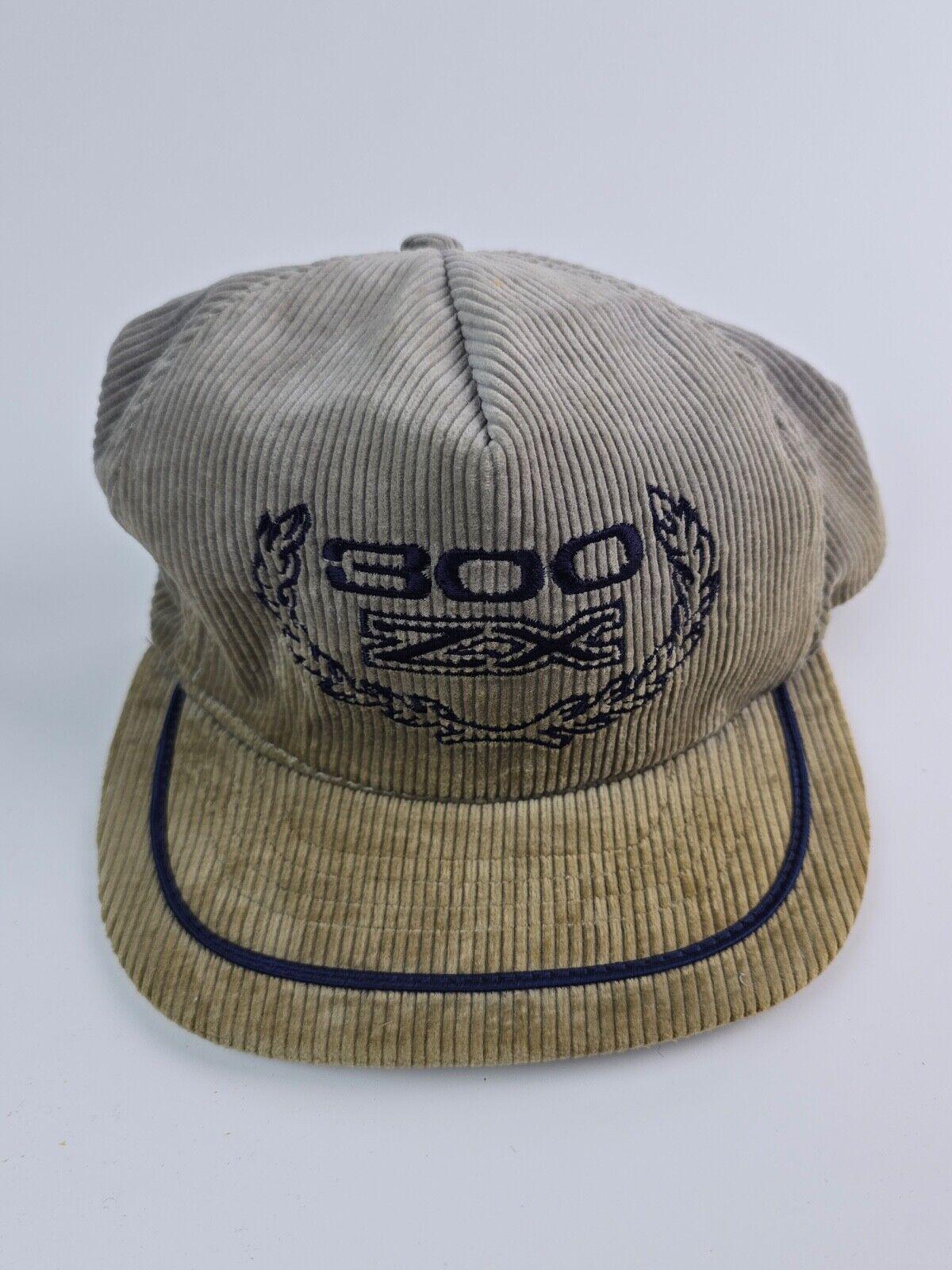 Vintage Nissan 300 ZX Gray Corduroy Trucker Hat -good Snap