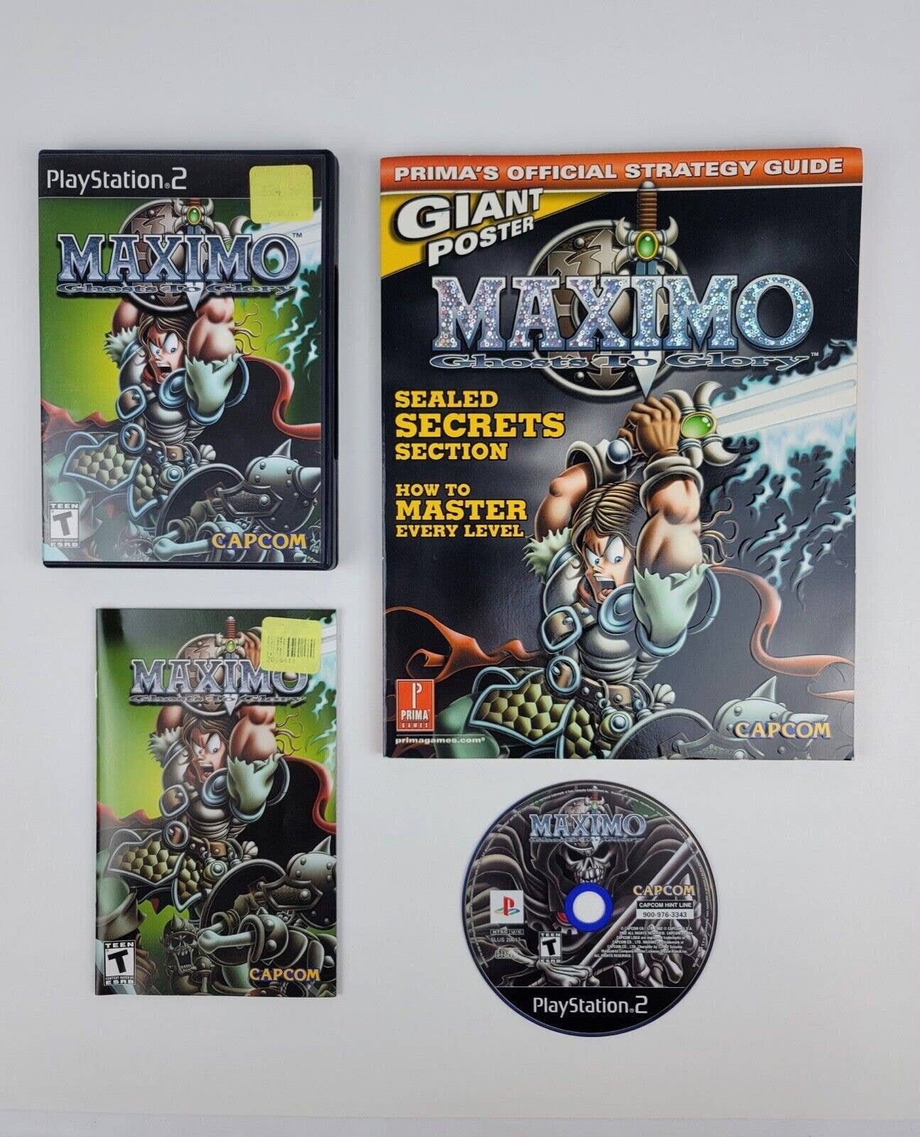 Maximo: Ghosts to Glory PS2 Complete W/ Strategy Guide & Giant