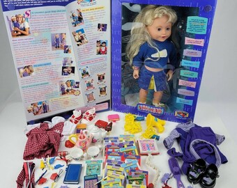 Vintage 1999 Playmates Amazing Ally toy w/ Box Tons Accessories Tested & Working