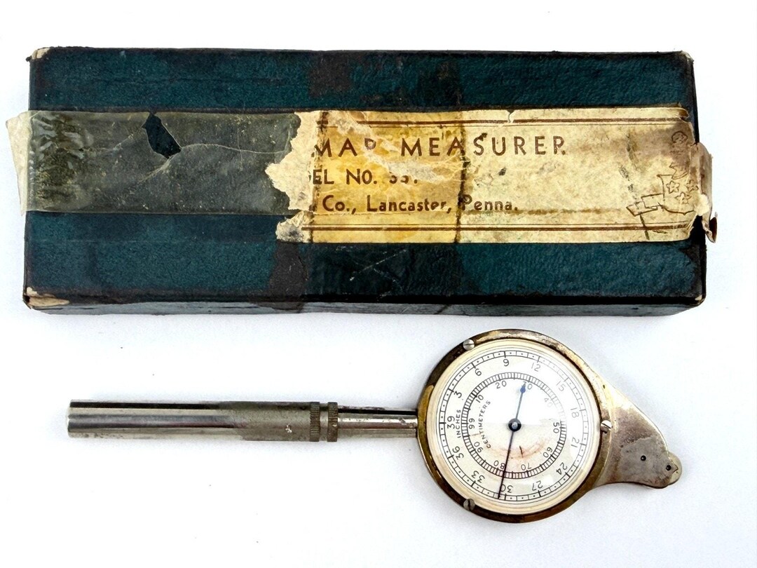 Vintage Hamilton Watch Opsiometer Map Measurer Model No. 331 W Origbox ...