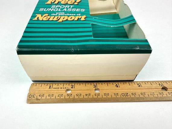 Vtg Newport the Pleasure Pack Cigarette Box Wrap-around Sport Sunglasses  NOS NIB