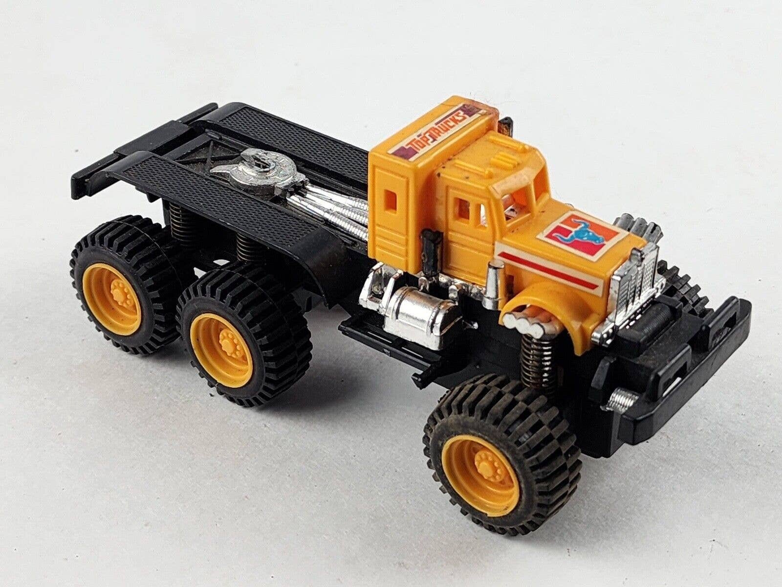 Vintage 1986 USA Top Trucks Toy Yellow Semi Truck Long Horn Hauler Plastic  - Etsy, image size:1600x1200