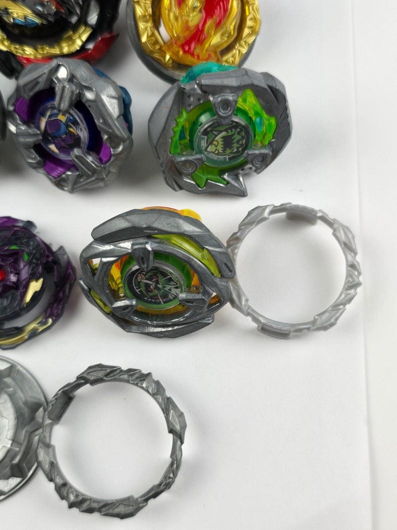 Beyblade Burst Takara Tomy Lot Metal & Plastic Launchers and Parts image 3