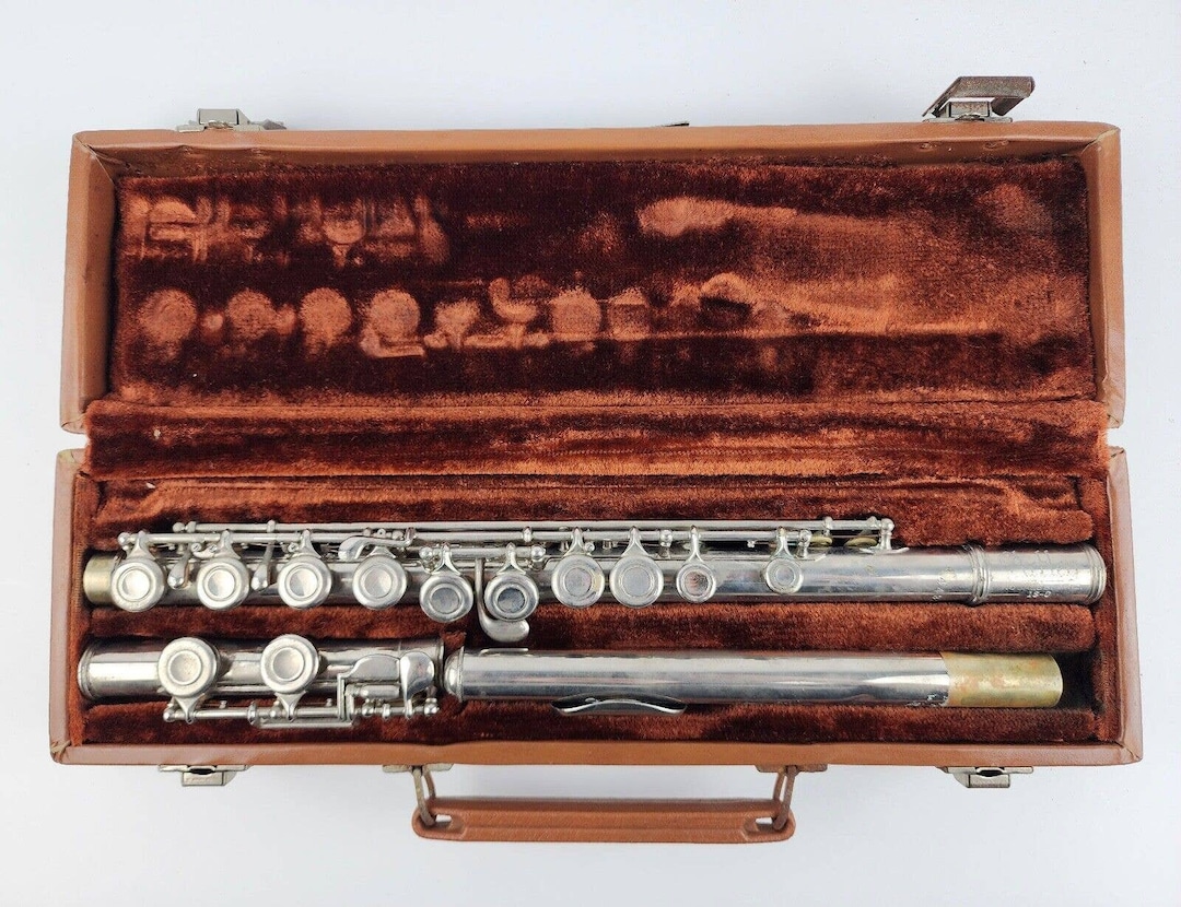 Artley 180 Silver Plated Flute Made in the USA W/ Case Untested Some