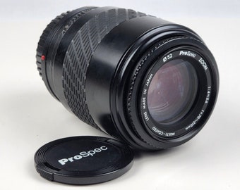 ProSpec AF Zoom 70-210mm Camera Lens 1:4-5.6 Minolta Mount Both lens caps