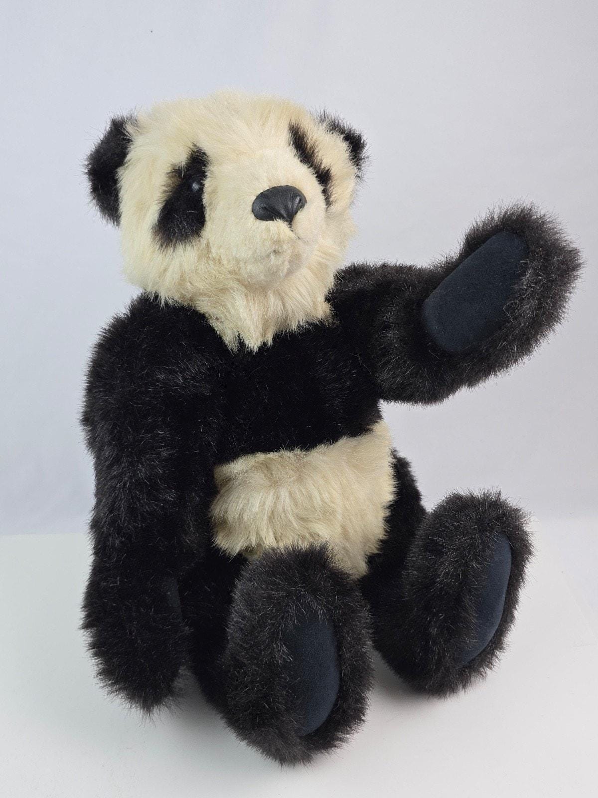 Old Panda Teddy Bear - Etsy Canada