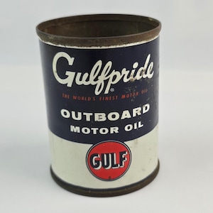 Vintage Gulf Oil Can - Etsy
