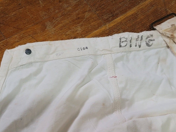 Vintage Pay Day Square Back Overalls White Painte… - image 7