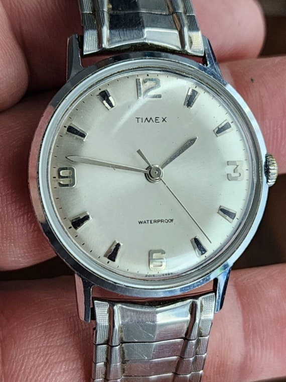 Vintage Timex Mechanical Mens Watch - Nice Dial &… - image 9