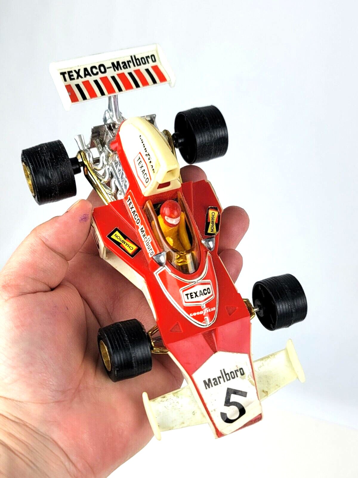 Mclaren M23 Texaco Marlboro Formuła 1 Plastic Toy Car Hong Mclaren M23 Texaco Marlboro Formuła 1 Plastic Toy Car Hong