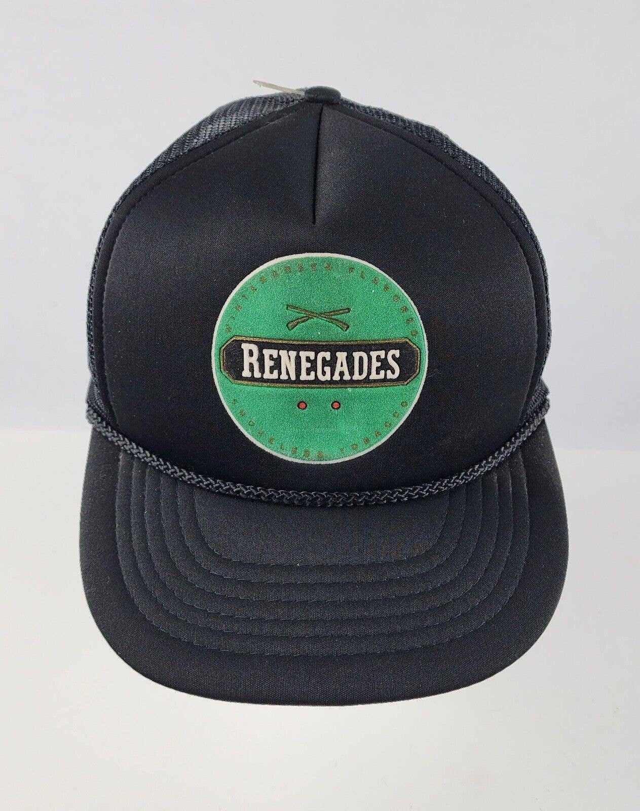 New Vintage Renegades Tobacco Black Snapback Trucker Hat Cap Chewing Tobacco 