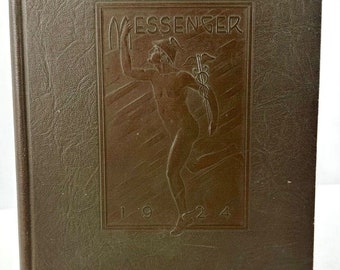1924 The Messenger Yearbook Volume IV, Durham NC High School Ottime condizioni.