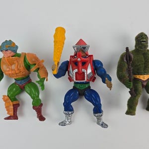 He-Man MOTU Action Figure Lot Grizzlor Mantenna Hordak Nearly Complete crossbows