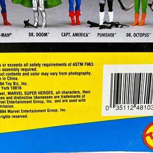Vintage 1994 Marvel Super Heroes U.S. AGENT Action Figure w/Shield Launcher NEW image 6