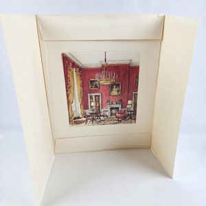 1982 Ronald Reagan White House Presidential Gift Art Print J. Steinmeyer w/ Seal