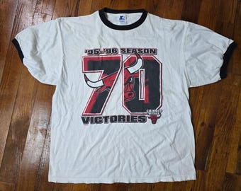 シカゴ・ブルズ Tシャツ 1996年製 L NBA BULLS/シカゴブルズ チャンピオンTシャツ 96年 (USED