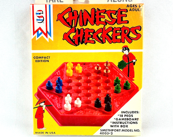 Take-Along Chinese Checkers #4003-2 Smethport Specialty Co. PA 1987 Age 5+ USA