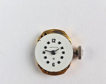 Hamilton 780 vintage para mujer, movimiento de cuerda, 17 j, funciona bien, mantiene la hora, 16,5 mm