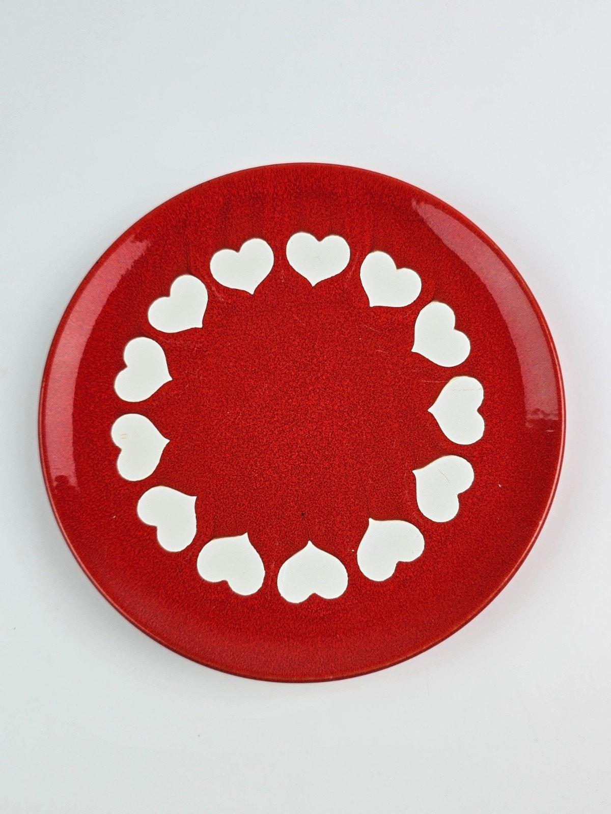 ドイツWAECHTERSBACH 赤　プレート　6枚セット Waechtersbach Plates - Etsy