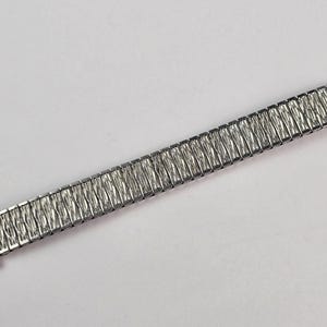 Vintage Stainless steel bark links watch band 20mm lug & 15mm band Clean!