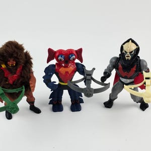 He-Man MOTU Action Figure Lot Grizzlor Mantenna Hordak Nearly Complete crossbows