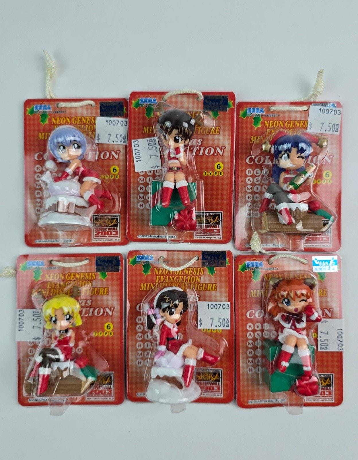 新世紀エヴァンゲリオン ミニフィギュア クリスマス 6体セット FIG 