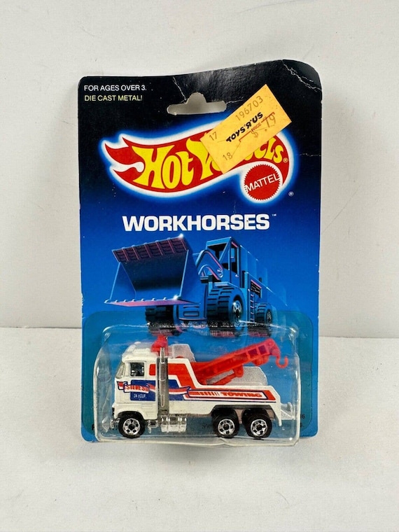 Vintage 1986 Mattel Hot Wheels Workhorses RIG WRECKER Diecast