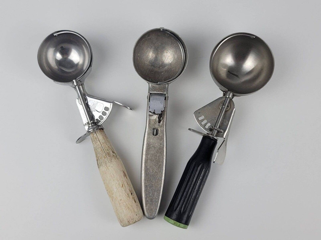 3 Vintage Ice Cream Scoopers 2 Shore Craft Wood Handle & 1 Etsy