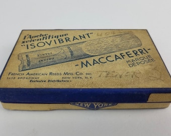 Caja vacía para saxofón tenor Isovibrant Maccaferri French American Caed Vintage