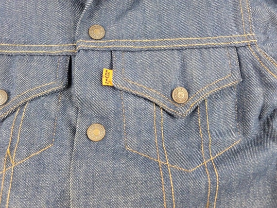 Vintage 1970's Levis Denim Trucker Jacket Boy Sz … - image 3