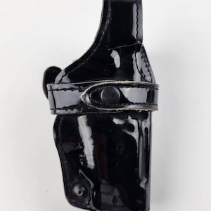 Safariland 070-18 Patent Leather Holster for S&W Black double-snap