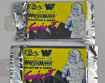 WWF Wrestlemania 1990 Serie II Klassische (2) Versiegelte Kartenpackungen