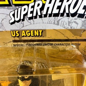Vintage 1994 Marvel Super Heroes U.S. AGENT Action Figure w/Shield Launcher NEW image 2