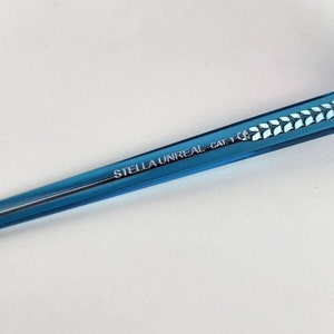 Damen Blenders Stella Sonnenbrille Katzenauge Blau w / Pink Rose Linsen & Fall Bild 9