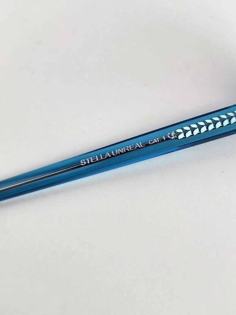 Damen Blenders Stella Sonnenbrille Katzenauge Blau w / Pink Rose Linsen & Fall Bild 9