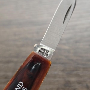 Case XX 278 Diamond Jubilee opvouwbaar zakmes met 2 lemmeten, gemaakt in de VS afbeelding 15