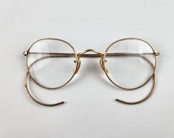 Vintage Bausch and Lomb Eye Glasses Frames B&L 1/10 12K GF Ful-Vue Arco Etched