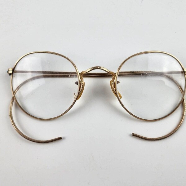 Vintage Bausch and Lomb Eye Glasses Frames B&L 1/10 12K GF Ful-Vue Arco Etched