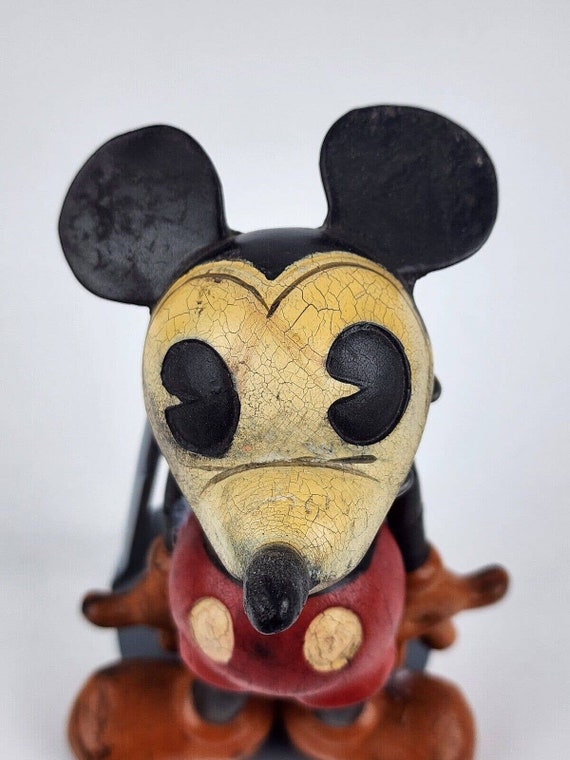 1930's Sieberling Rubber Mickey Mouse Pie-eyed Figure Toy