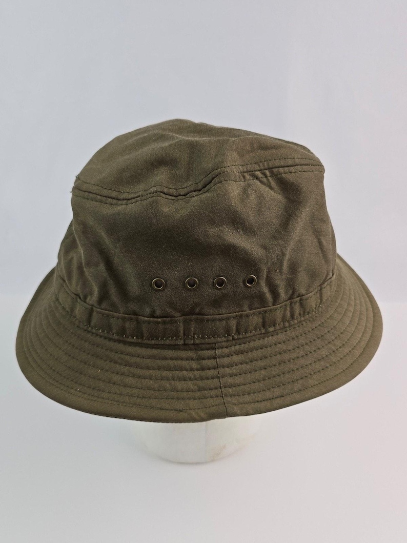 Vintage Filson Army Green Bucket Hat OD green Size S/M 23.5" USA made image 3