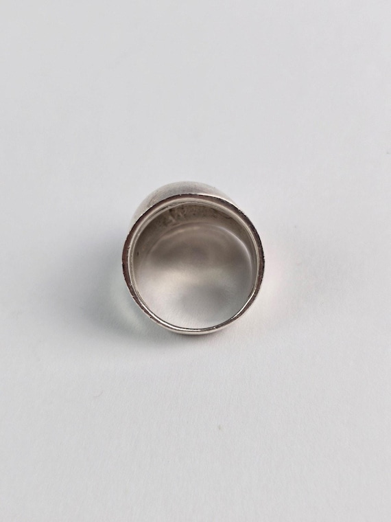 Solid Sterling silver Knuckle bubble ring size 6 … - image 2