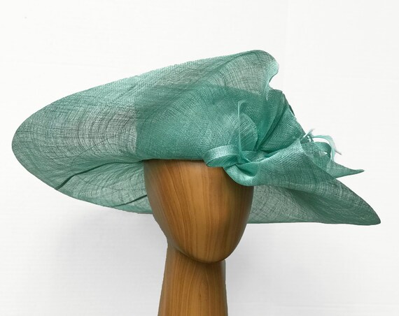 mint green church hat
