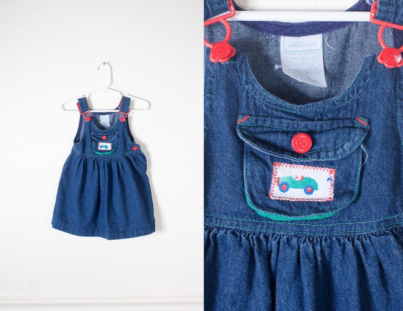 denim bib overall dress