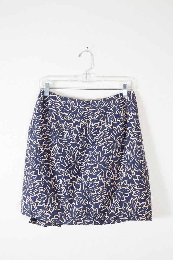 Ann Taylor 100% SILK Faux Wrap Skirt, Novelty Tri… - image 4