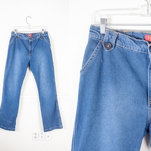 Vintage 70s High Waist Trouser Jeans, Wide Leg Jeans, Wide Leg Pants, 70s Clothing, Bohemian Clothing, Vintage Denim Jeans