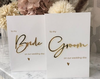 For my Bride & For my Groom Cards (set 2)