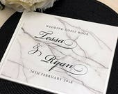 Personalised Guest Book Large - Marble